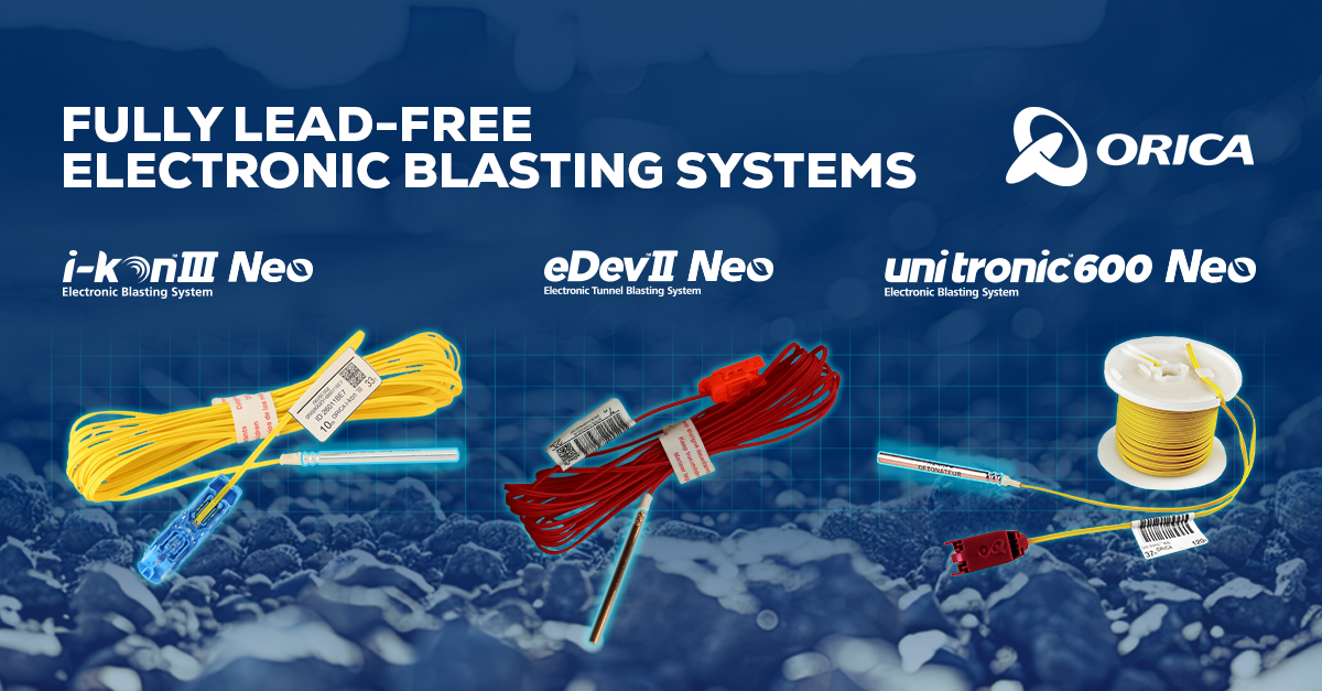 Orica's full range of lead-free EBS products