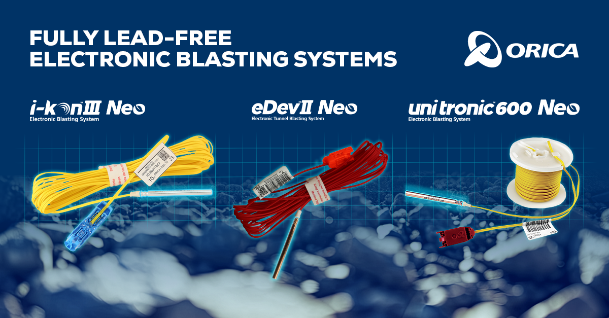 Orica's lead-free electronic blasting system range in EMEA