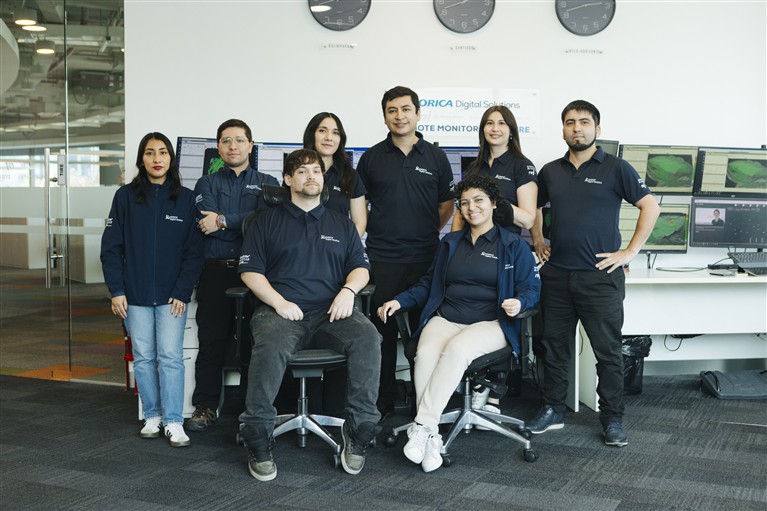 Members of the team from Orica Digital Solutions GSS Remote Monitoring Centre