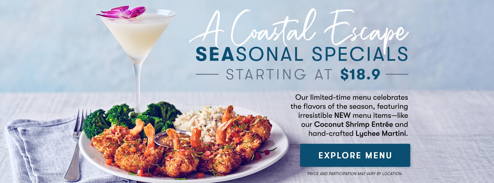 A Coastal Escape | Seasonal Specials