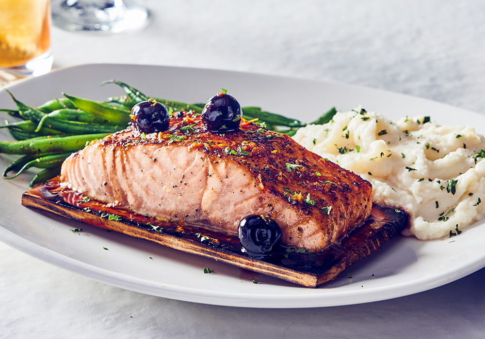 OLD FASHIONED CEDAR PLANK SALMON