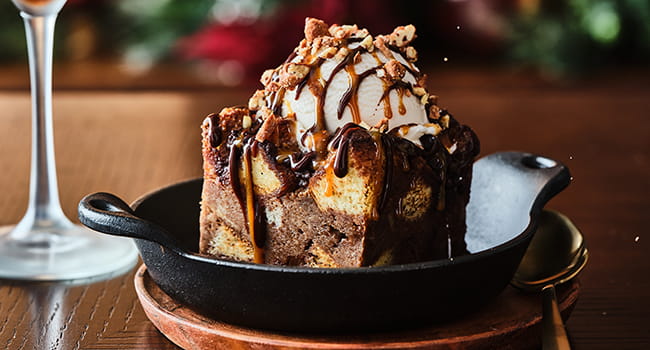 New! TRIPLE CHOCOLATE BREAD PUDDING**