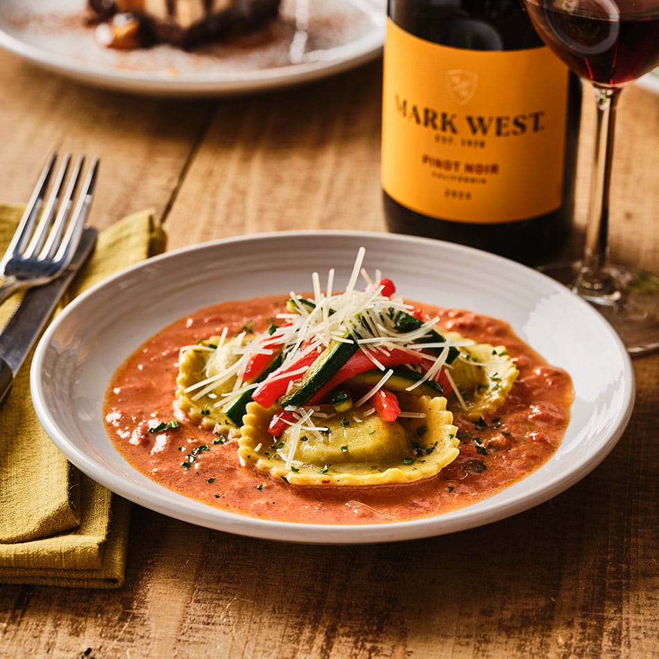 GRILLED VEGETABLE RAVIOLI