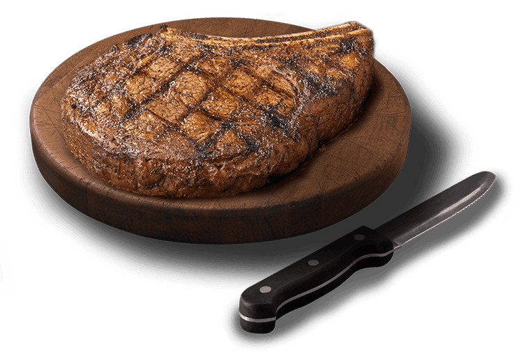 steak cuttinboard and knife