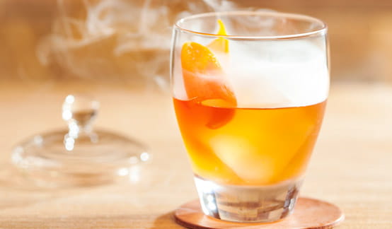 Smoked Cinnamon Pecan Old Fashioned