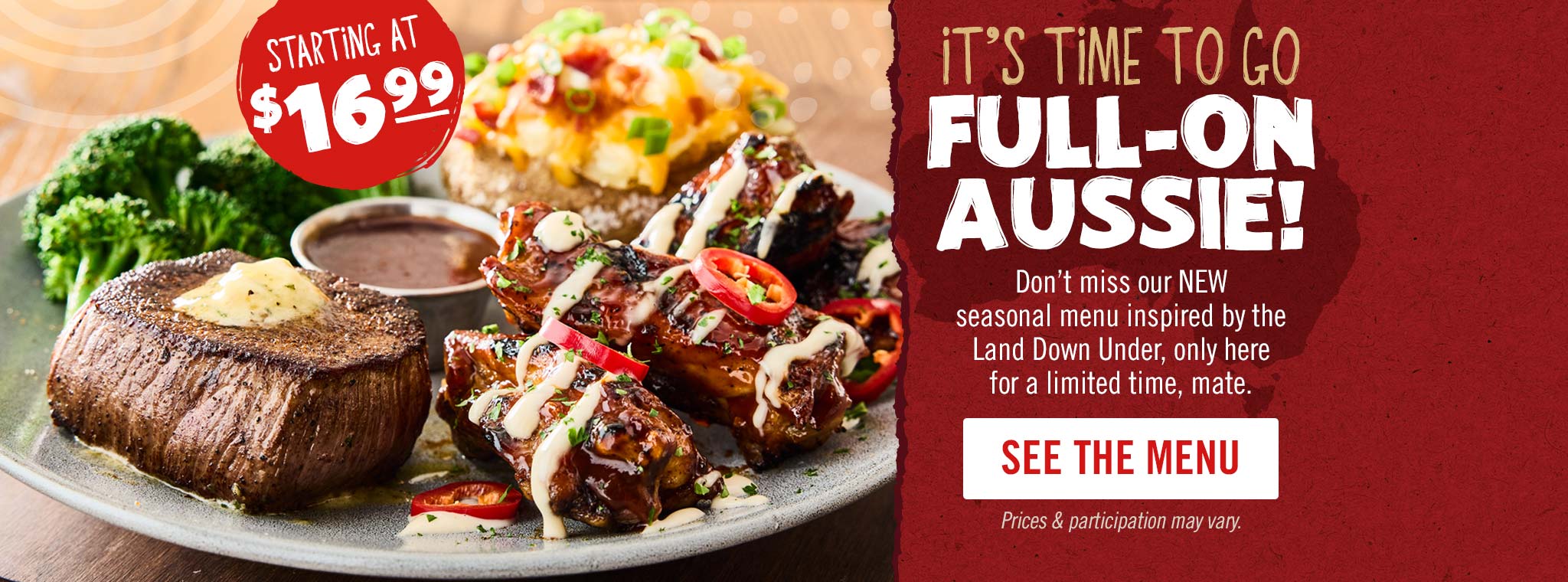 outback steakhouse lunch menu