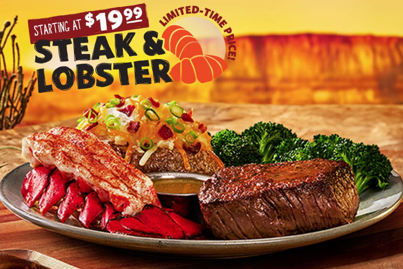 Starting $19.99. Steak & Lobster. Limited-Time Price