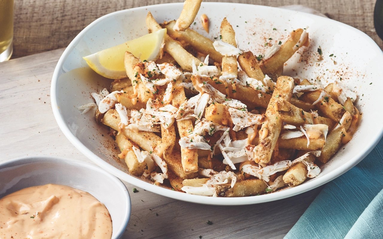 Crab-Topped Bang Fries