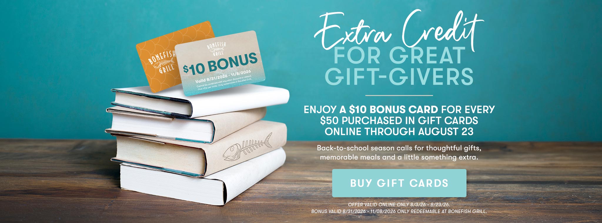 Extra Credit For Great Gift Givers | Buy Gift Cards