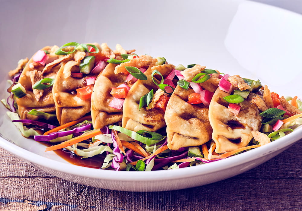 BEEF & GINGER POTSTICKERS*
