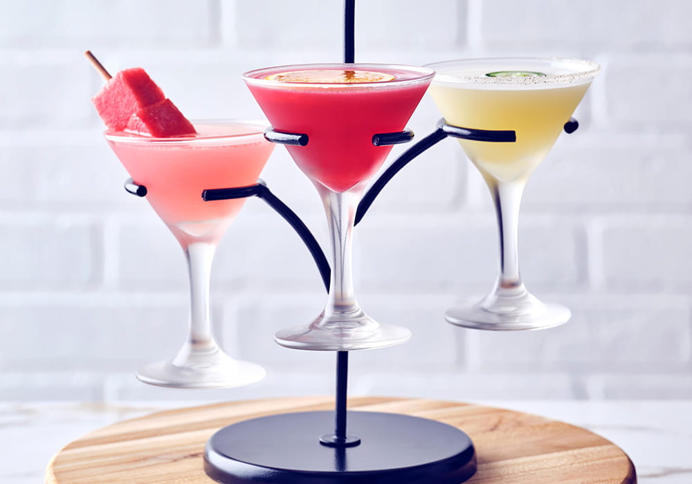 Cocktails Martini Flight
