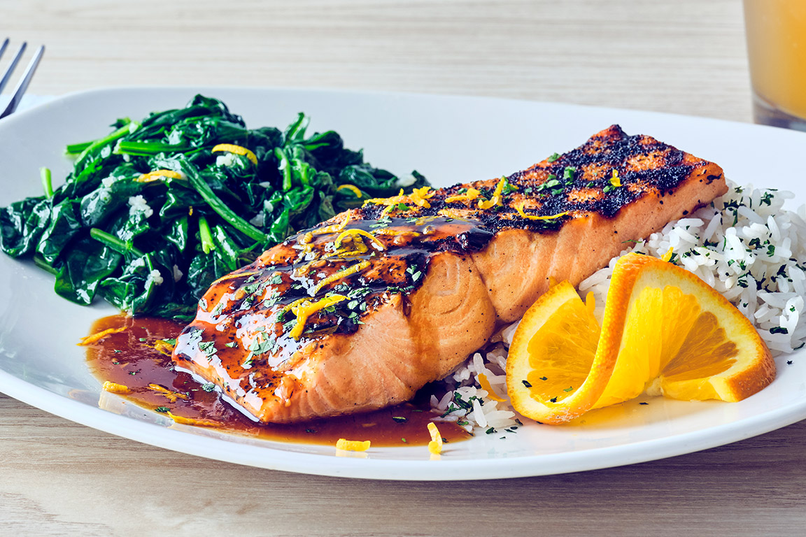 ORANGE SOY GLAZED COHO SALMON