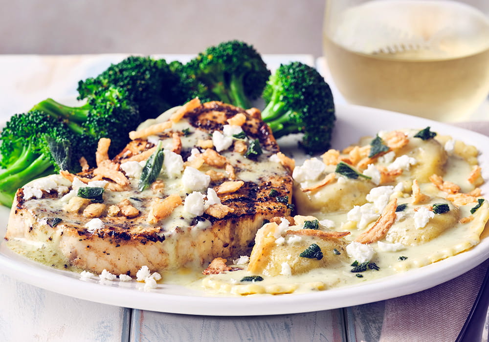 SWORDFISH AND PUMPKIN RAVIOLI