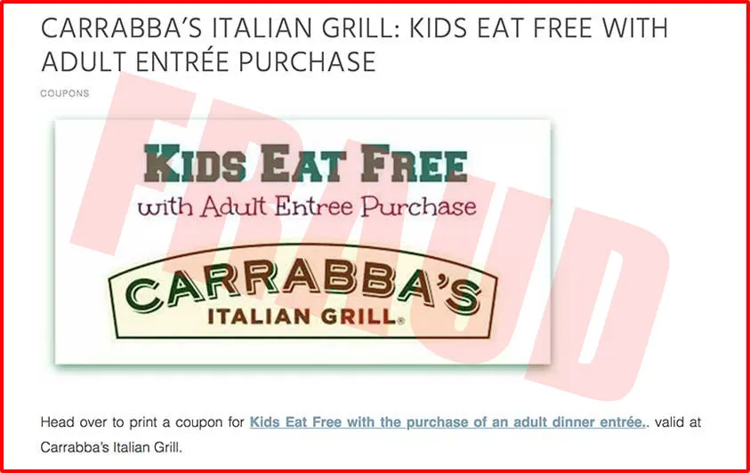 Fraud Coupon Image