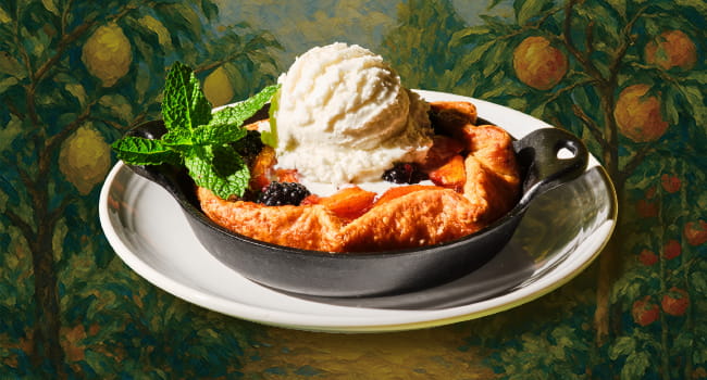 Peach & Blackberry Crostata