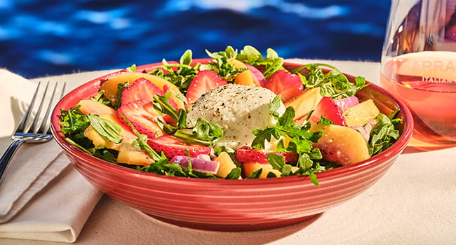 NEW! Peaches & Burrata Salad