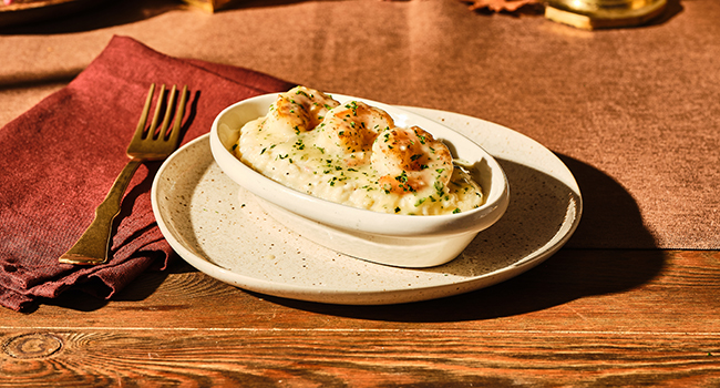PARMESAN RISOTTO WITH SHRIMP SCAMPI