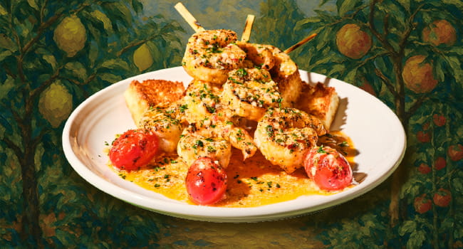 Calabrian Shrimp Skewer