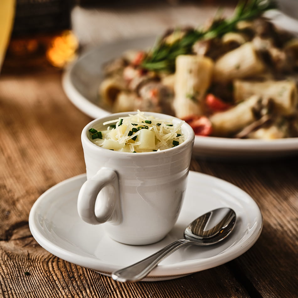 Creamy Potato Parmesan Soup
