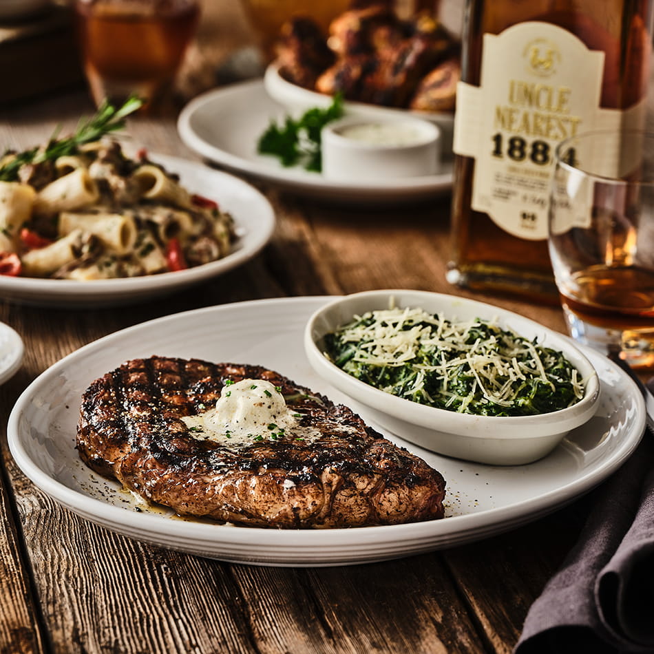 Delmonico* with Gorgonzola Walnut Butter **