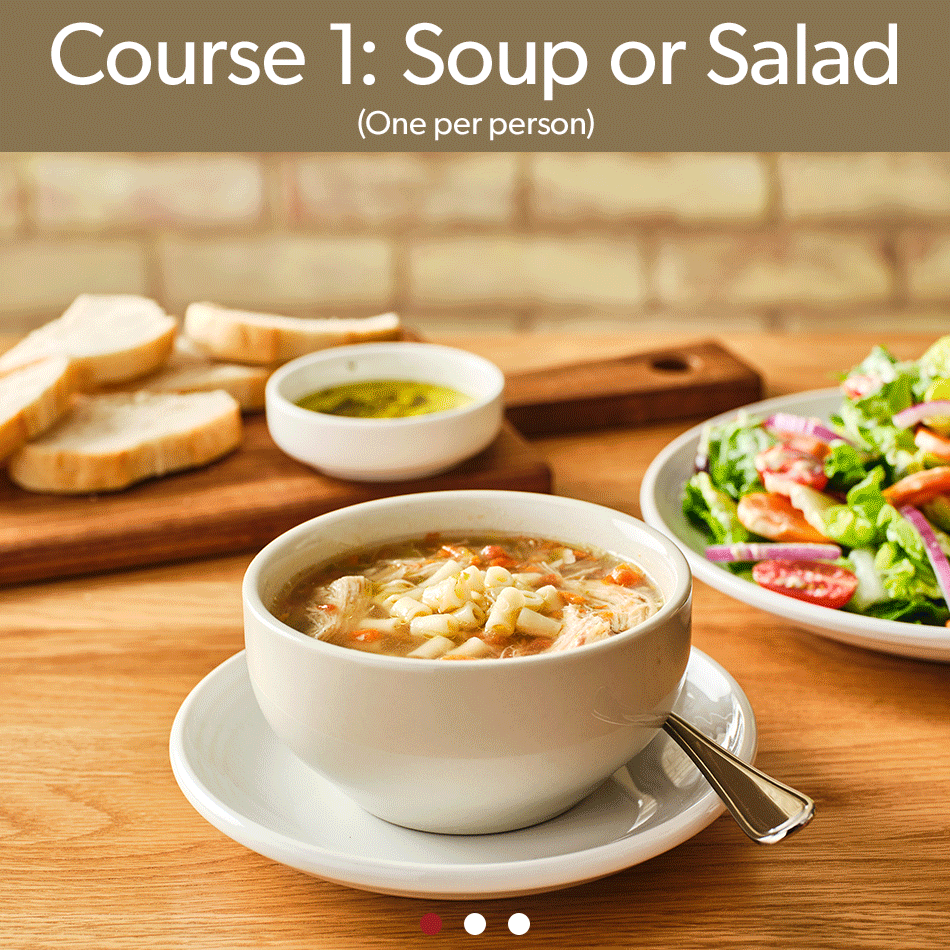 Carrabba's Connection: Course 1, Course 2, Course 3