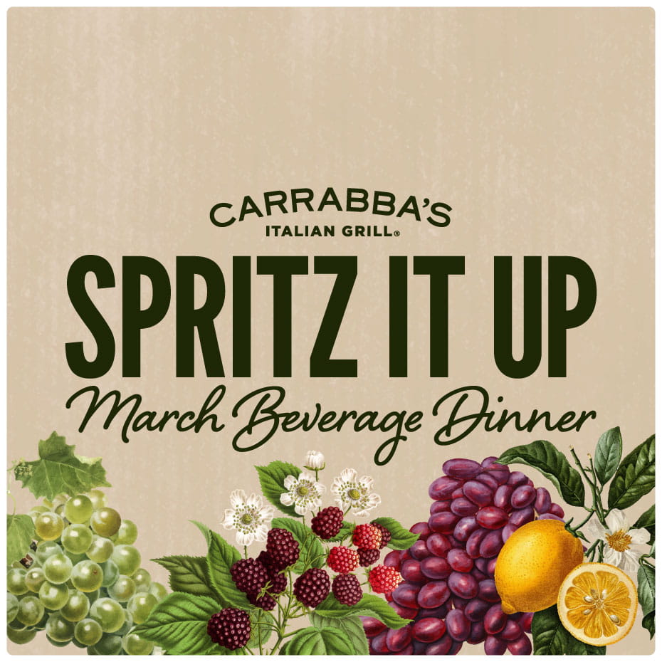 Spritz It Up March Beverage Dinner