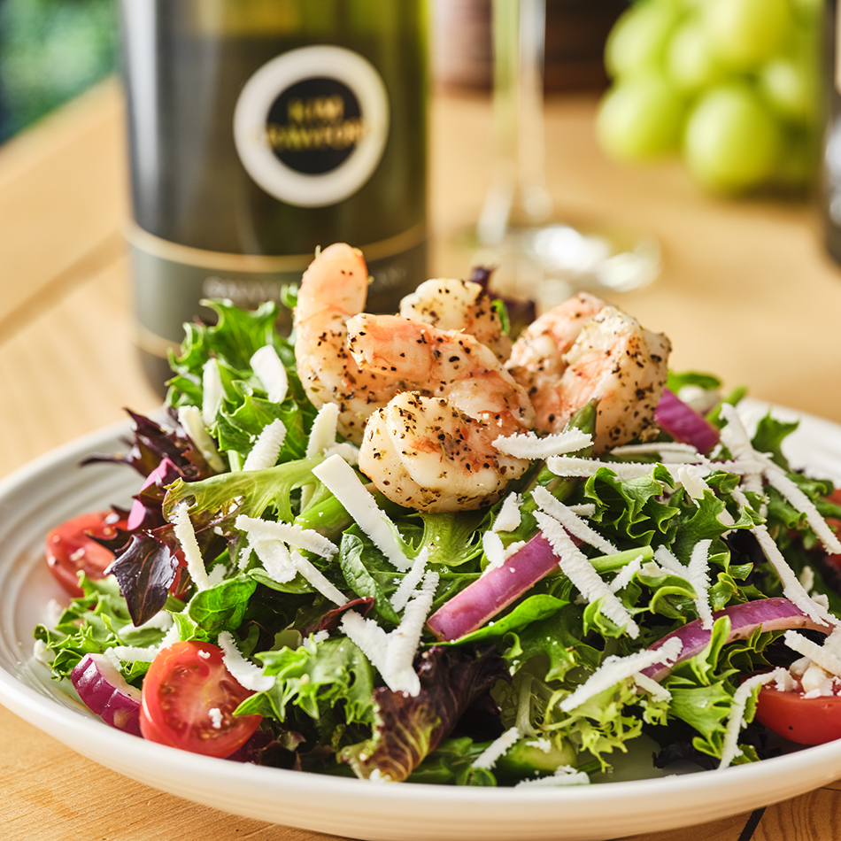 SHRIMP SALAD WITH BALSAMIC VINAIGRETTE
