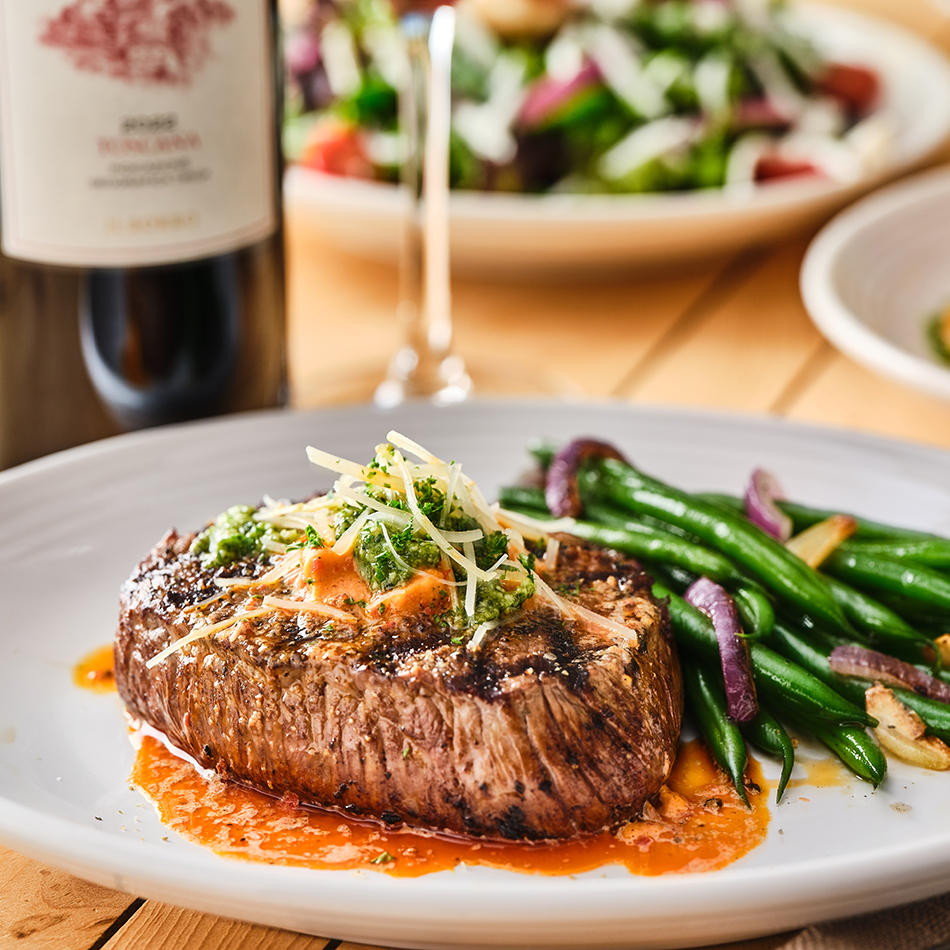 SIRLOIN* WITH CALABRIAN PESTO**