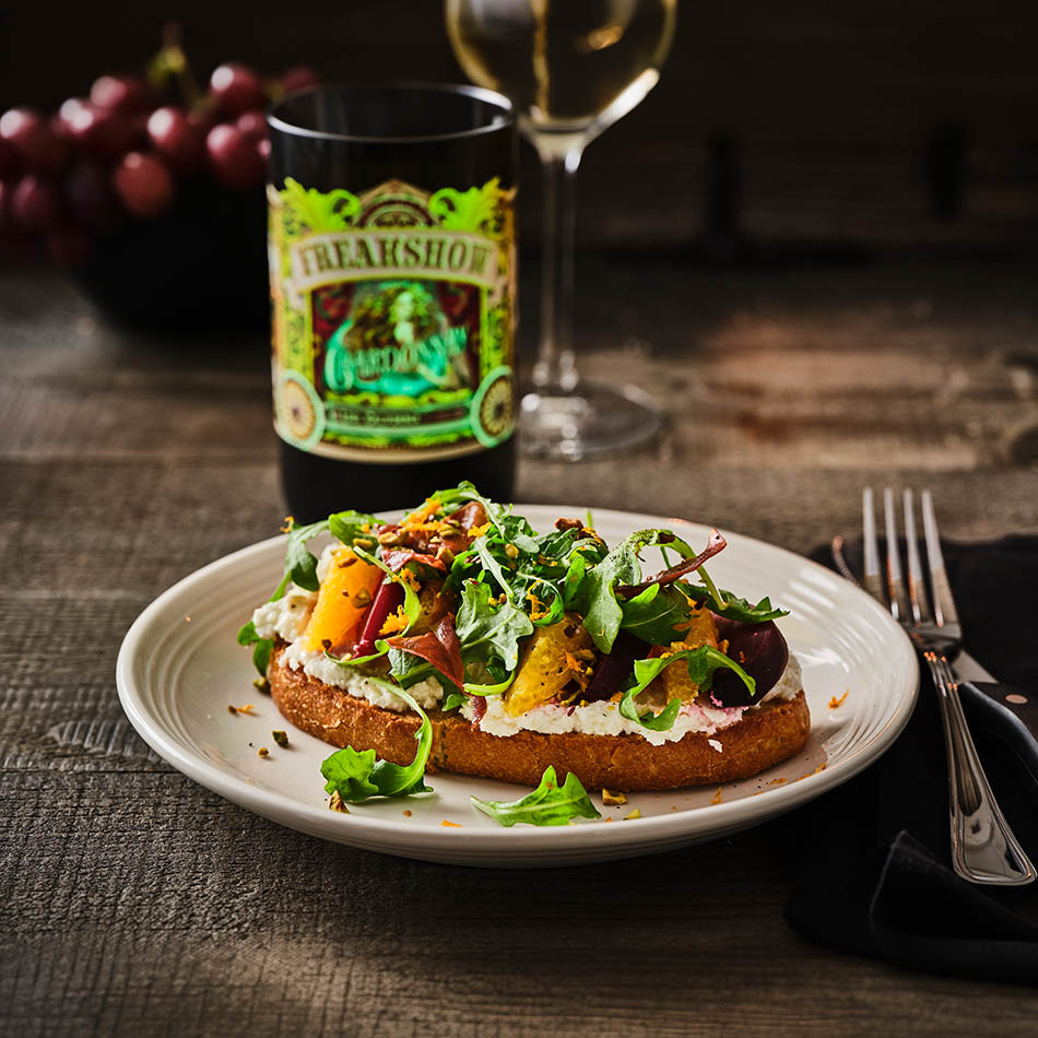 WHIPPED RICOTTA HARVEST BRUSCHETTE**