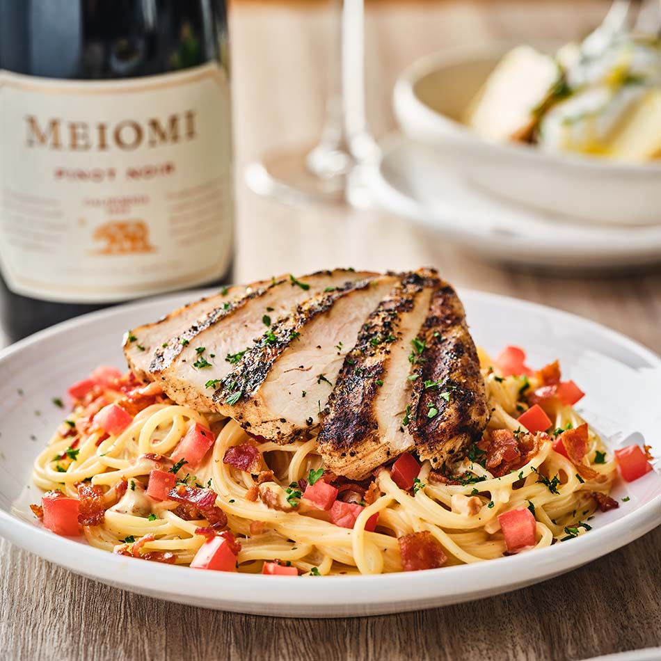 Spaghetti Carbonara with Chicken