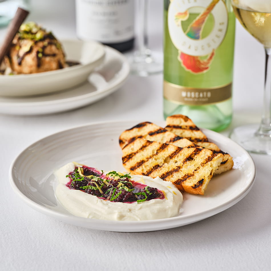 Blackberry Whipped Ricotta