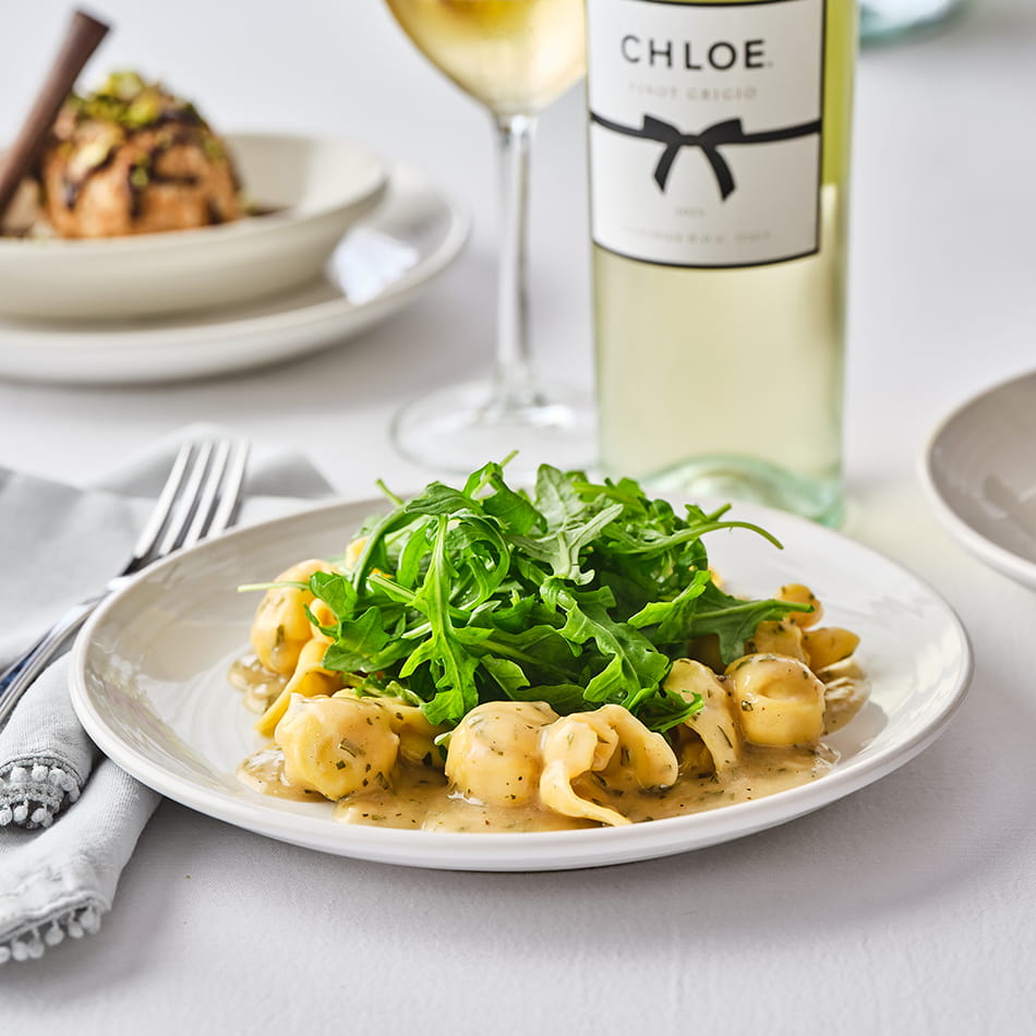 Honey Goat Cheese Sacchetti