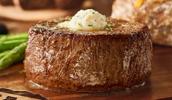 Outback Steakhouse Filet Topped with Roasted Garlic Butter