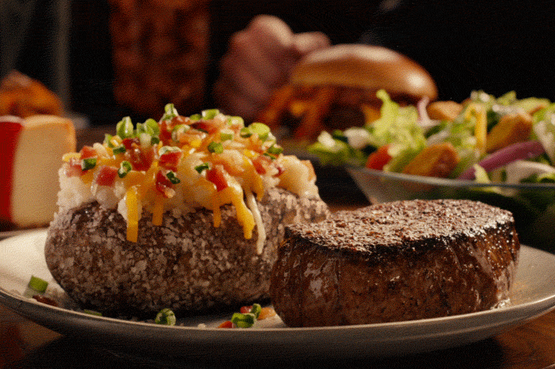 Outback Center-Cut Sirloin and Loaded Baked Potato