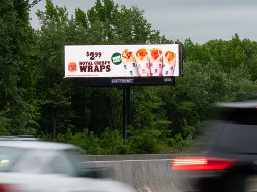 out of home digital billboard advertising attribution burger king philadelphia