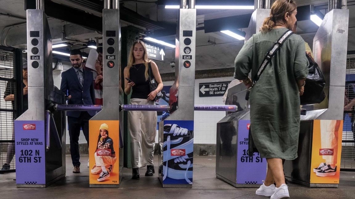 Vans turnstile subway media