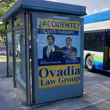 out of home bus shelter advertising ovandia law grou