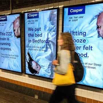 out of home digital transit advertising new york city new years casper
