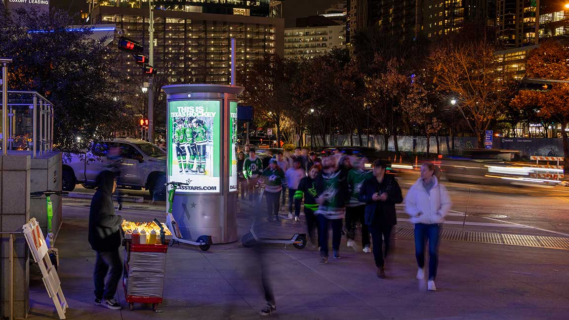 Dallas Stars digital kiosk