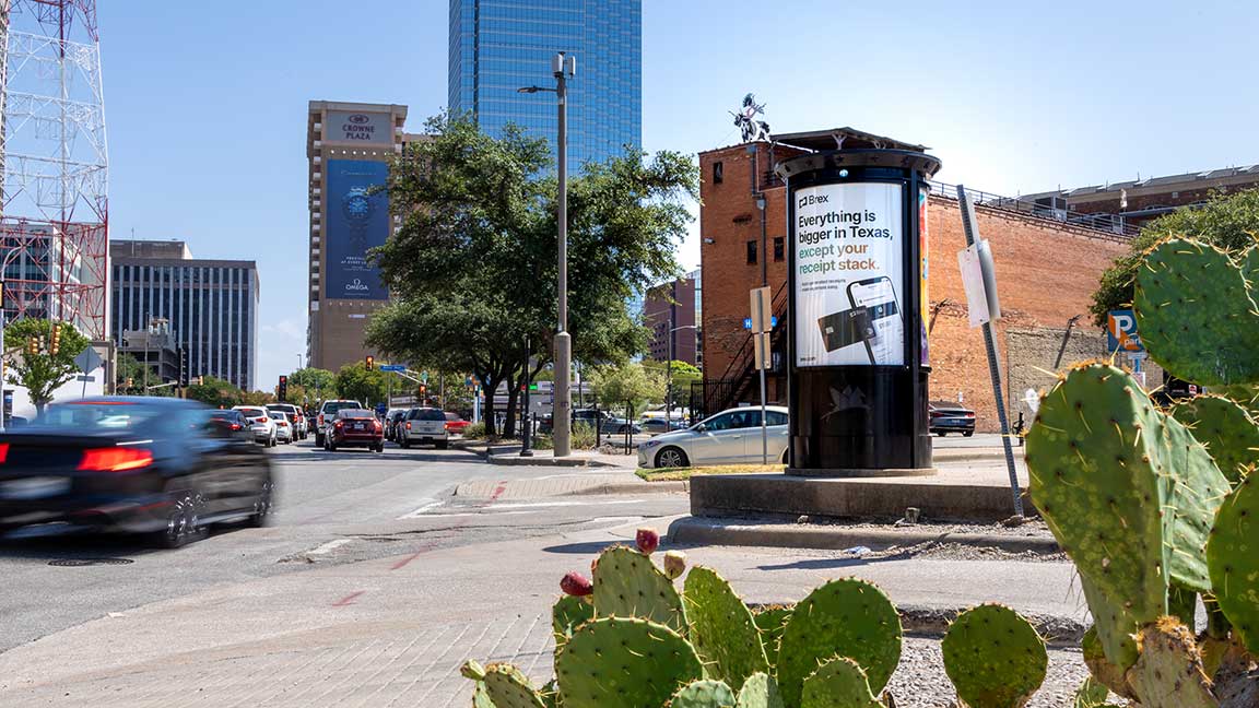 Brex kiosk in Dallas