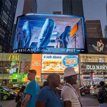 out of home digital billboard advertising american eagle