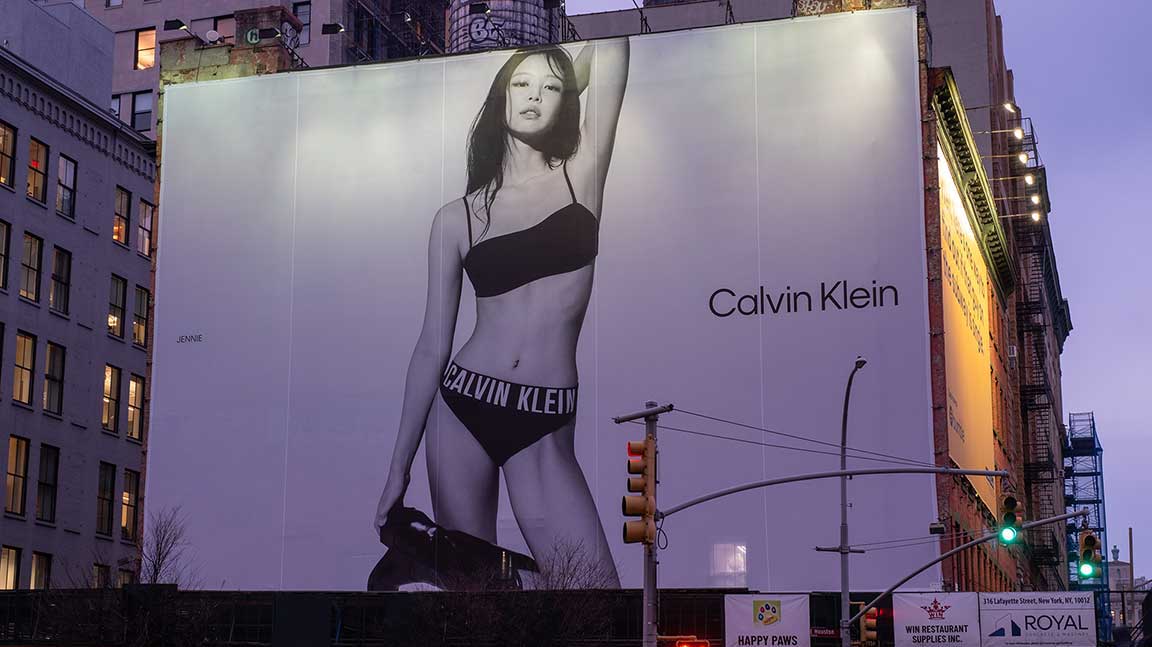 Jennie Kim Calvin Klein NoHo Wallscape