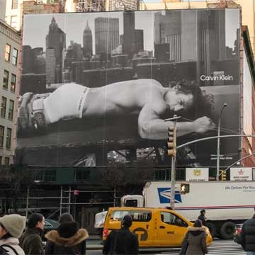 out of home billboard advertising new york city calvin klein