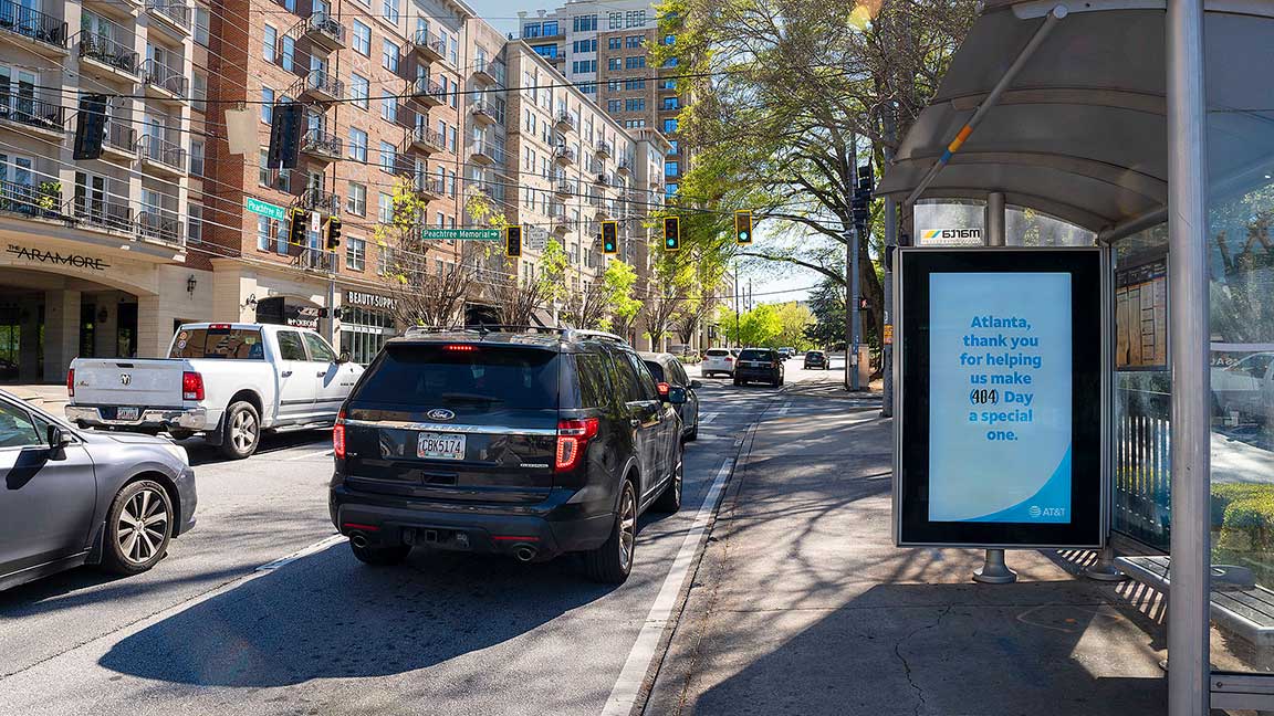 Digital Shelter DOOH media in Atlanta