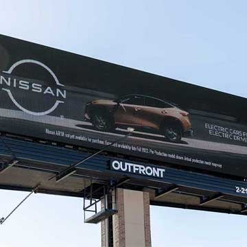 out of home billboard advertising nissan