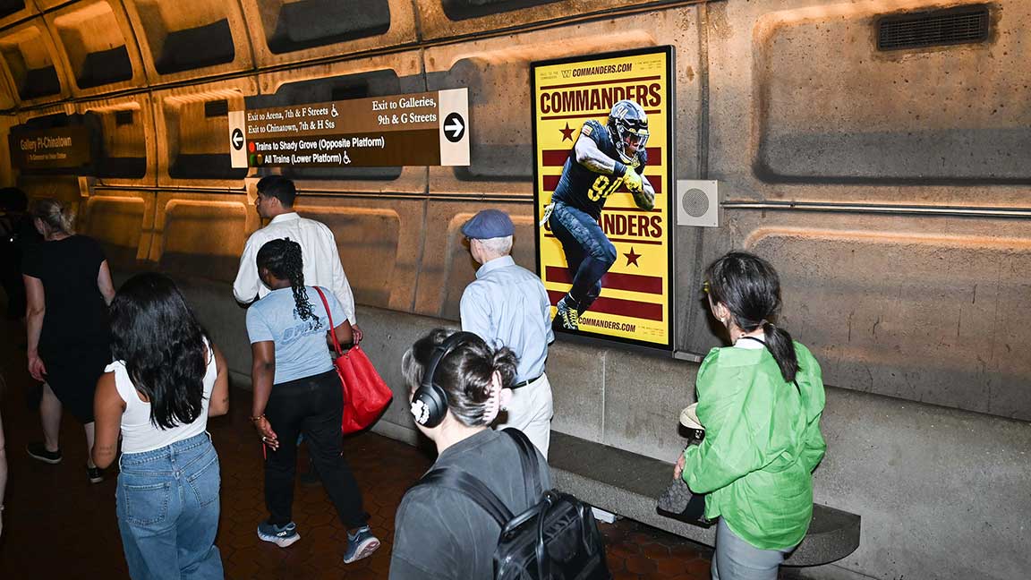 WMATA subway Liveboard in Washington, D.C.