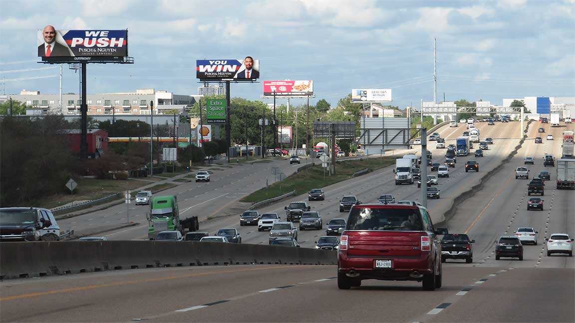 Pusch & Nguyen Burma-Shave style billboard campaign