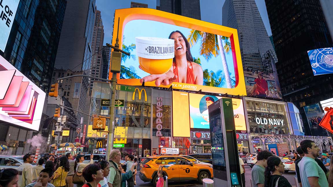 XScape dimensional OOH (3D billboard) on The Digital Beast in Times Square