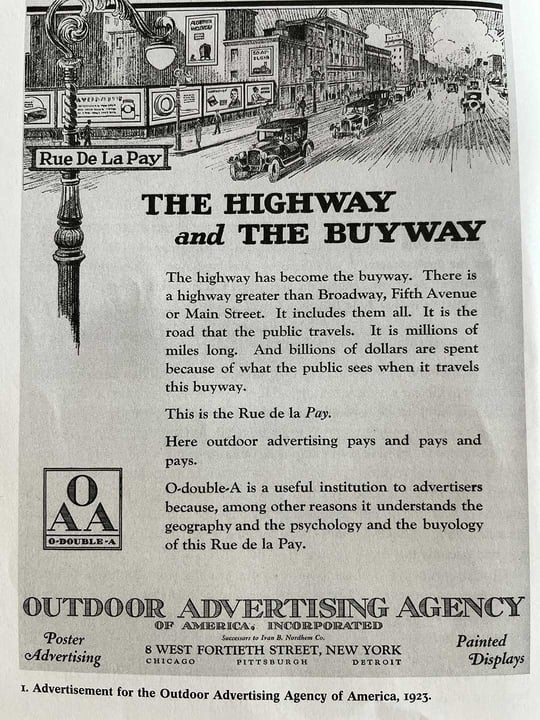 Vintage out of home association poster