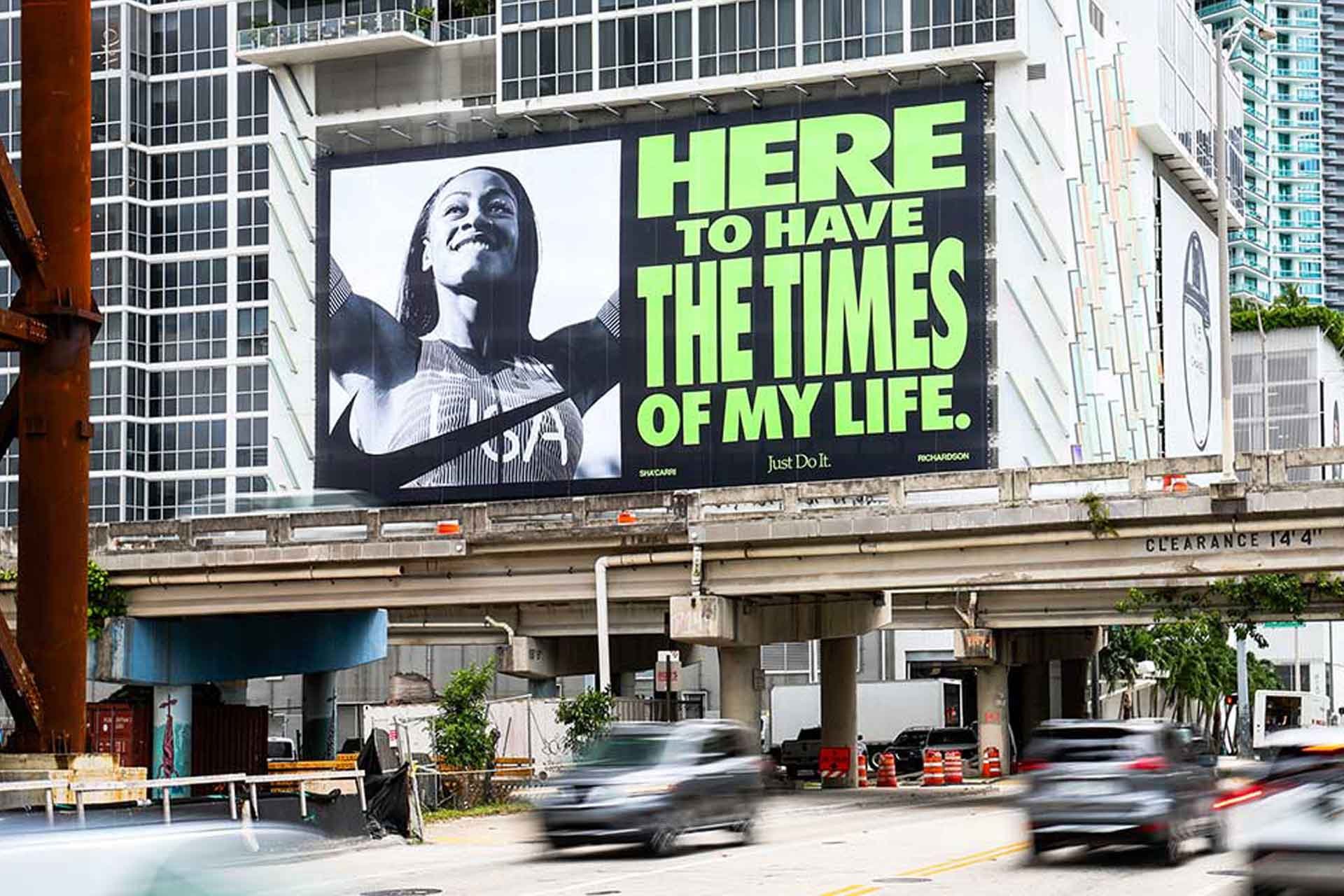 out of home wallsacpe advertising nike olympics